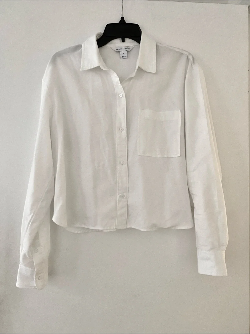 Old Navy Cropped Button-Down Oxford Shirt